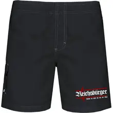 Bestickte Herren Badehose - Reichsbürger, Heimat Vorderseite