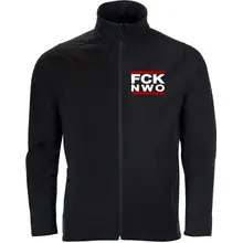 Bestickte Herren Softshelljacke "2-lagig" - FCK NWO Vorderseite