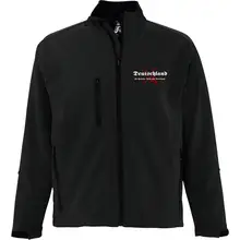 Bestickte Damen Softshelljacke "3-lagig" - Deutschland für Familie, Volk und Vaterland Vorderseite