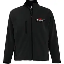 Bestickte Damen Softshelljacke "3-lagig" - Deutscher, zäh und standhaft Vorderseite
