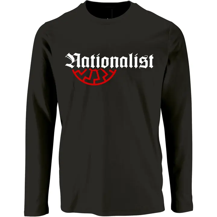 Herren Langarm Shirt - Nationalist für Heimat, Volk und Vaterland