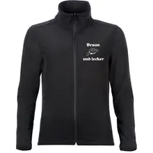 Bestickte Damen Softshelljacke "2-lagig" - Braun und lecker - gewählte Variante