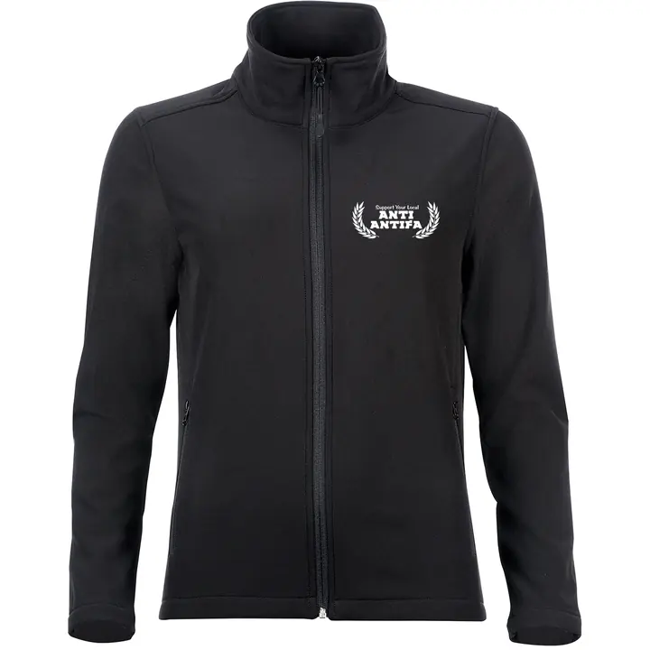 Bestickte Damen Softshelljacke "2-lagig" - Anti-Antifa