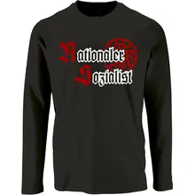Herren Langarm Shirt - Nationaler Sozialist Vorderseite