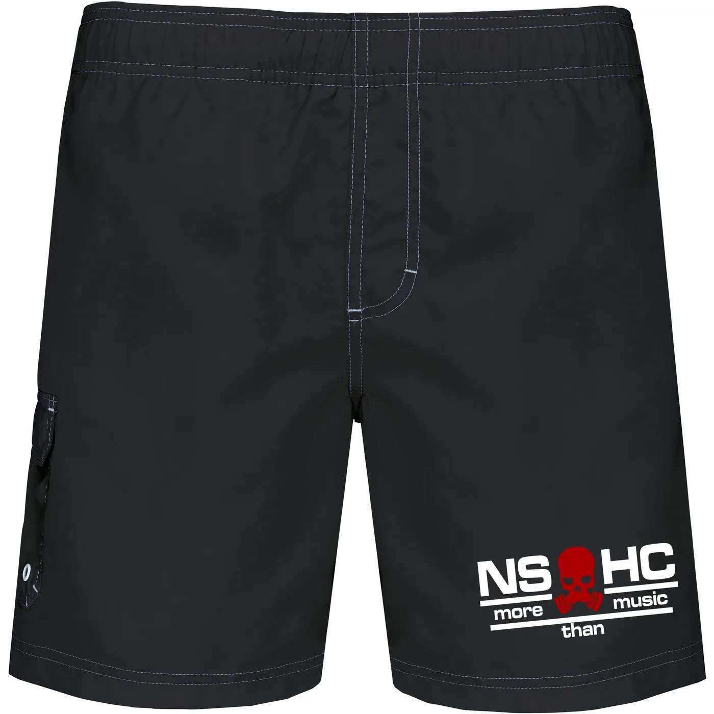 Bestickte Herren Badehose - NS HC, more than music