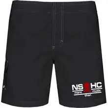 Bestickte Herren Badehose - NS HC, more than music Vorderseite