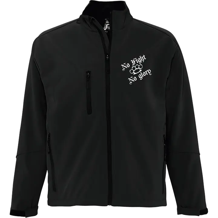 Bestickte Damen Softshelljacke "3-lagig" - Life is Pain