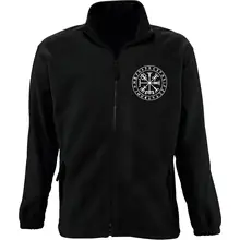 Bestickte Herren Standard Fleecejacke - Vegvisir Vorderseite