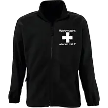 Bestickte Herren Standard Fleecejacke - Wehrmacht wieder mit Vorderseite
