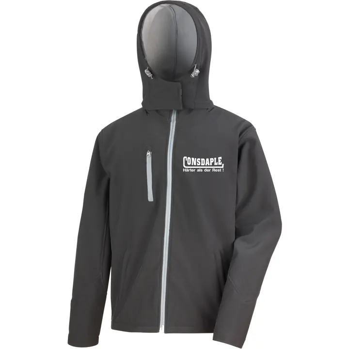 Bestickte Herren Softshell Kapuzenjacke - Consdaple, härter als der Rest