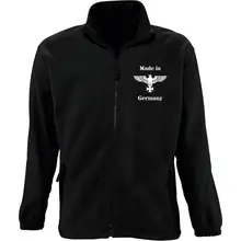 Bestickte Herren Standard Fleecejacke - Made in Germany Vorderseite