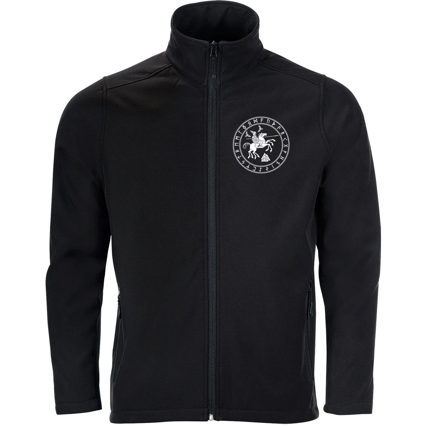 Bestickte Herren Softshelljacke "2-lagig" - Odin und Sleipnir