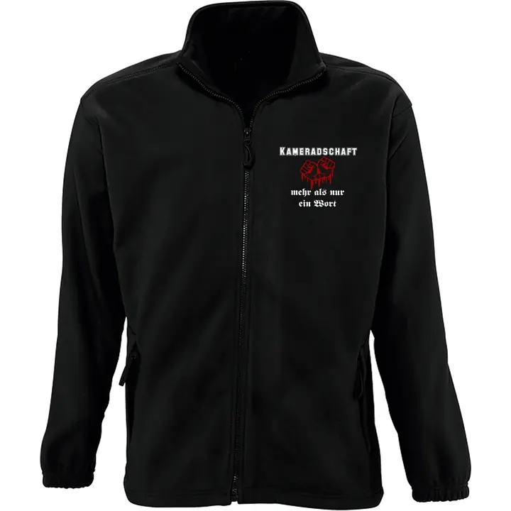 Bestickte Herren Standard Fleecejacke - Kameradschaft mehr als nur ein Wort