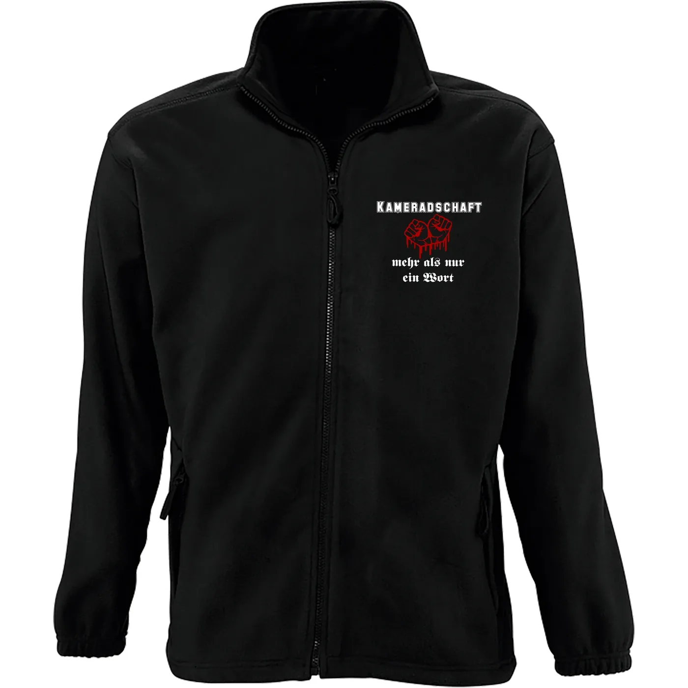 Bestickte Herren Standard Fleecejacke - Kameradschaft mehr als nur ein Wort
