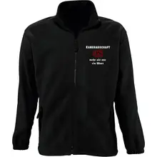 Bestickte Herren Standard Fleecejacke - Kameradschaft mehr als nur ein Wort - gewählte Variante