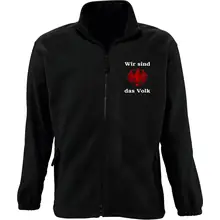 Bestickte Herren Standard Fleecejacke - Wir sind das Volk - gewählte Variante