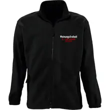 Bestickte Herren Standard Fleecejacke - Meinungsfreiheit - gewählte Variante