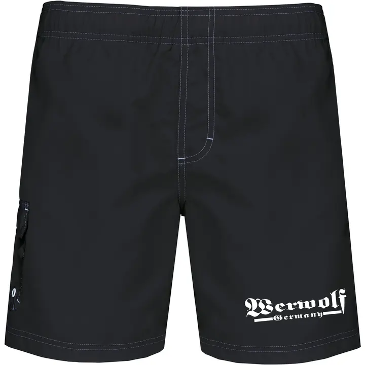 Bestickte Herren Badehose - Werwolf Germany ohne Wolf