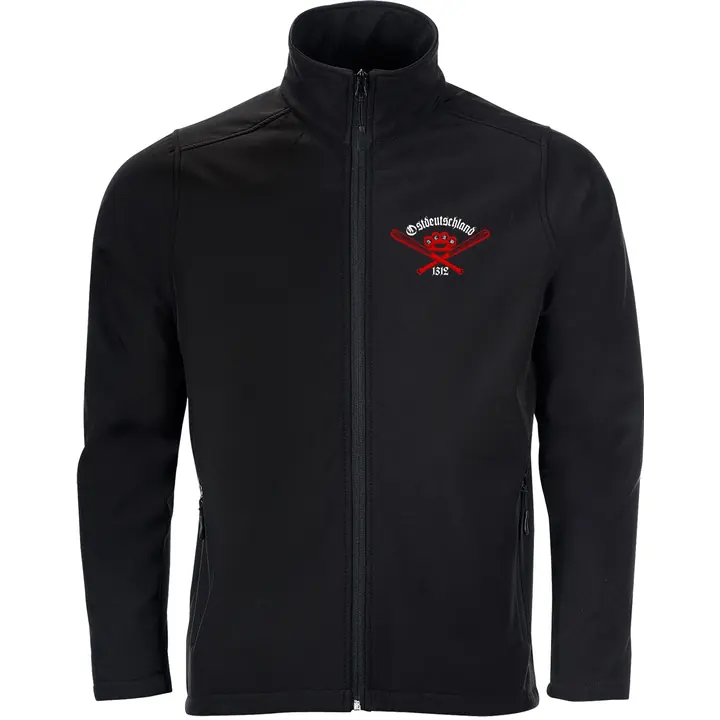 Bestickte Herren Softshelljacke "2-lagig" - Ostdeutschland, ACAB