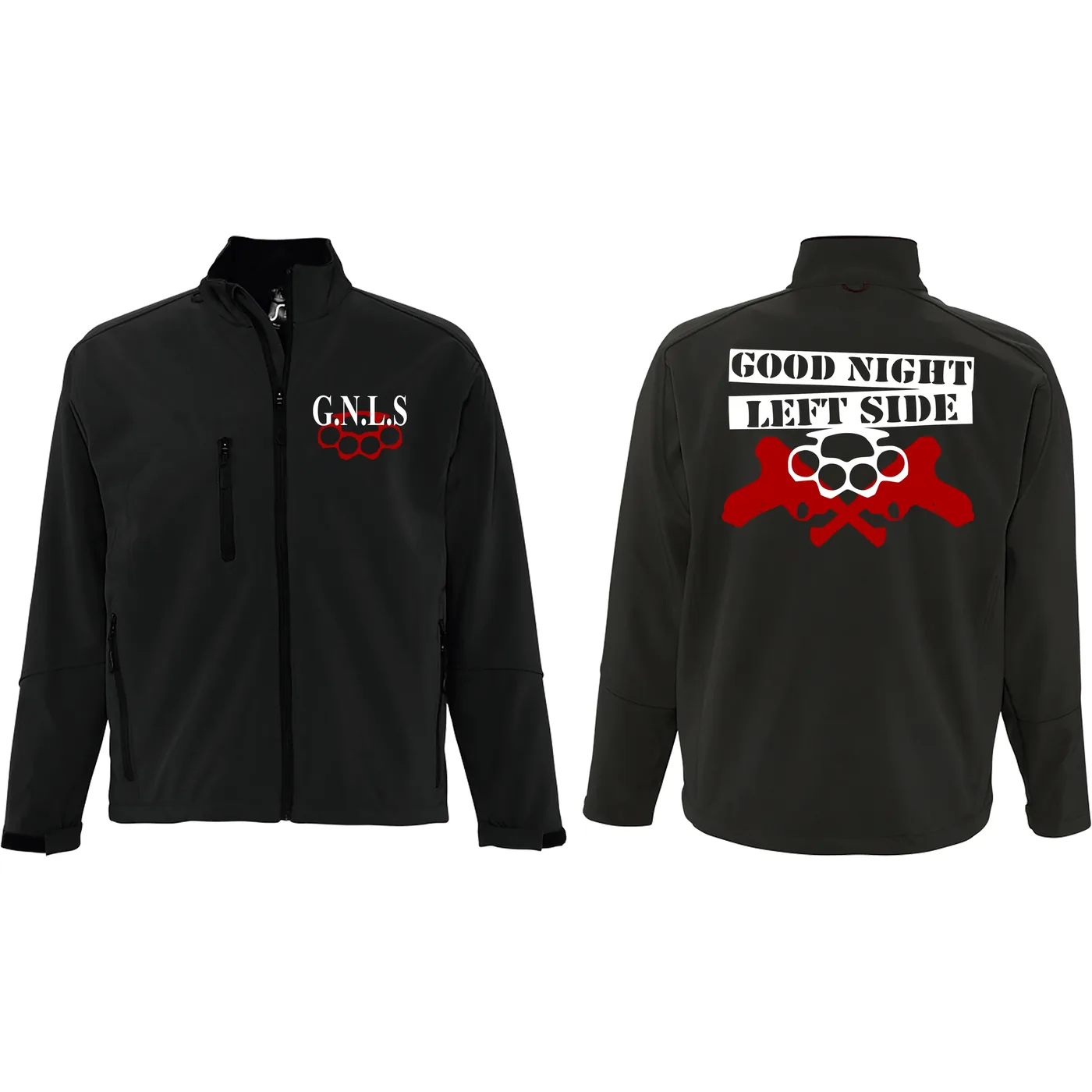 Bestickte Herren Softshelljacke "3-lagig" - GNLS, Schlagring