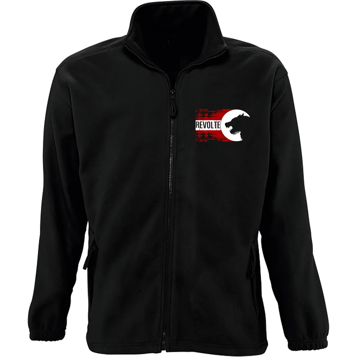 Bestickte Herren Standard Fleecejacke - H8front Revolte