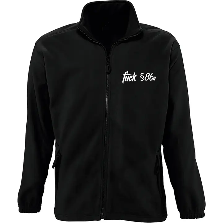 Bestickte Herren Standard Fleecejacke - Fuck 86a