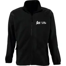 Bestickte Herren Standard Fleecejacke - Fuck 86a Vorderseite