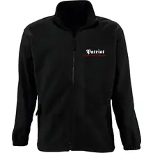 Bestickte Herren Standard Fleecejacke - Patriot Vorderseite