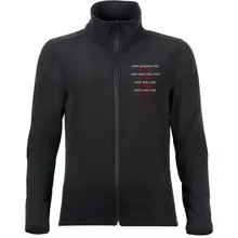 Bestickte Damen Softshelljacke "2-lagig" - Mein Schwert für Tyr - gewählte Variante