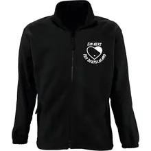 Bestickte Herren Standard Fleecejacke - Ein Herz für Deutschland - gewählte Variante