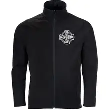 Bestickte Herren Softshelljacke "2-lagig" - Germania, Kreuz Vorderseite
