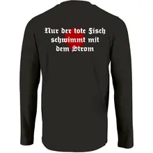 Herren Langarm Shirt - Petri Heil Rückseite