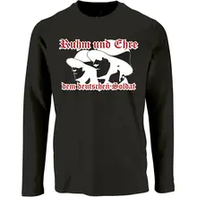 Herren Langarm Shirt - Ruhm und Ehre dem deutschen Soldat Vorderseite