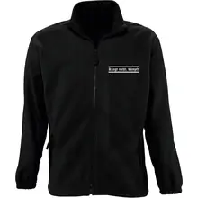 Bestickte Herren Standard Fleecejacke - Klagt nicht kämpft - gewählte Variante