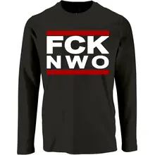 Herren Langarm Shirt - FCK NWO Vorderseite