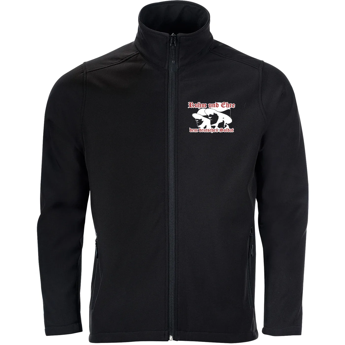 Bestickte Herren Softshelljacke "2-lagig" - Ruhm und Ehre dem deutschen Soldat