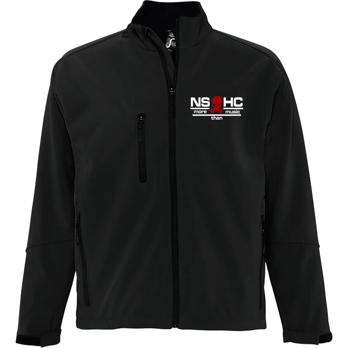 Bestickte Herren Softshelljacke "3-lagig" - NS HC, more than music