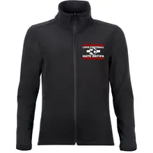 Bestickte Damen Softshelljacke "2-lagig" - Love Football hate Antifa - gewählte Variante