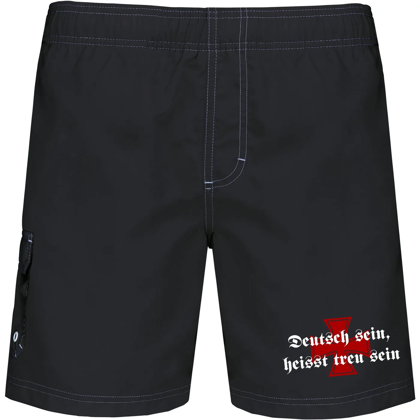 Bestickte Herren Badehose - Deutsch sein, heißt treu sein