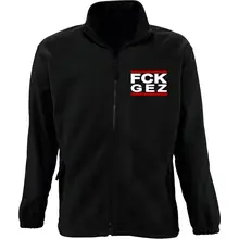 Bestickte Herren Standard Fleecejacke - FCK GEZ Vorderseite