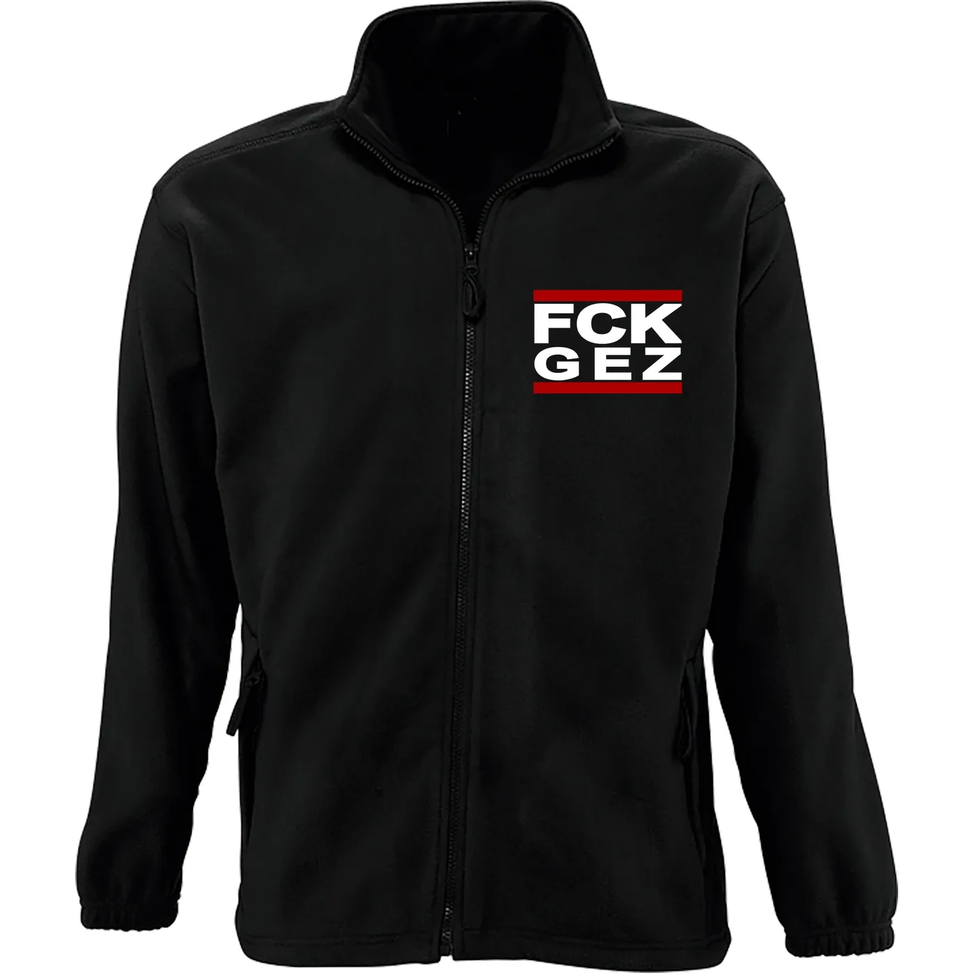Bestickte Herren Standard Fleecejacke - FCK GEZ