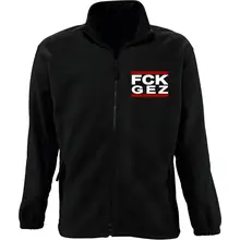 Bestickte Herren Standard Fleecejacke - FCK GEZ - gewählte Variante