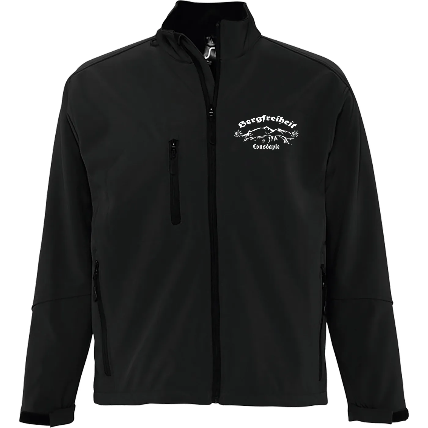 Bestickte Herren Softshelljacke "3-lagig" - Consdaple, Bergfreiheit