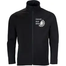 Bestickte Herren Softshelljacke "2-lagig" - Zukunft statt BRD Vorderseite