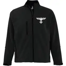 Bestickte Herren Softshelljacke "3-lagig" - Adler, Kreuz - gewählte Variante