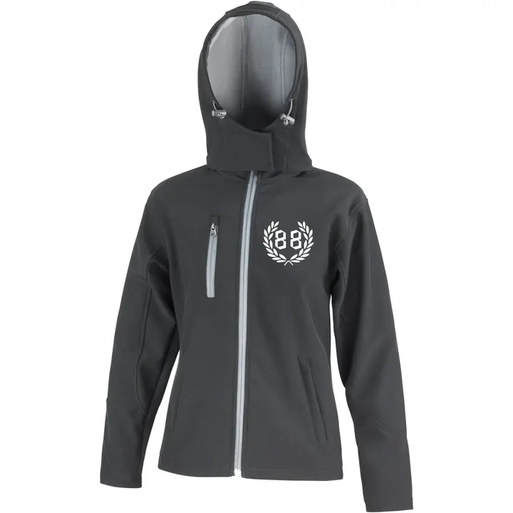 Bestickte Damen Softshell Kapuzenjacke - 88, kranz