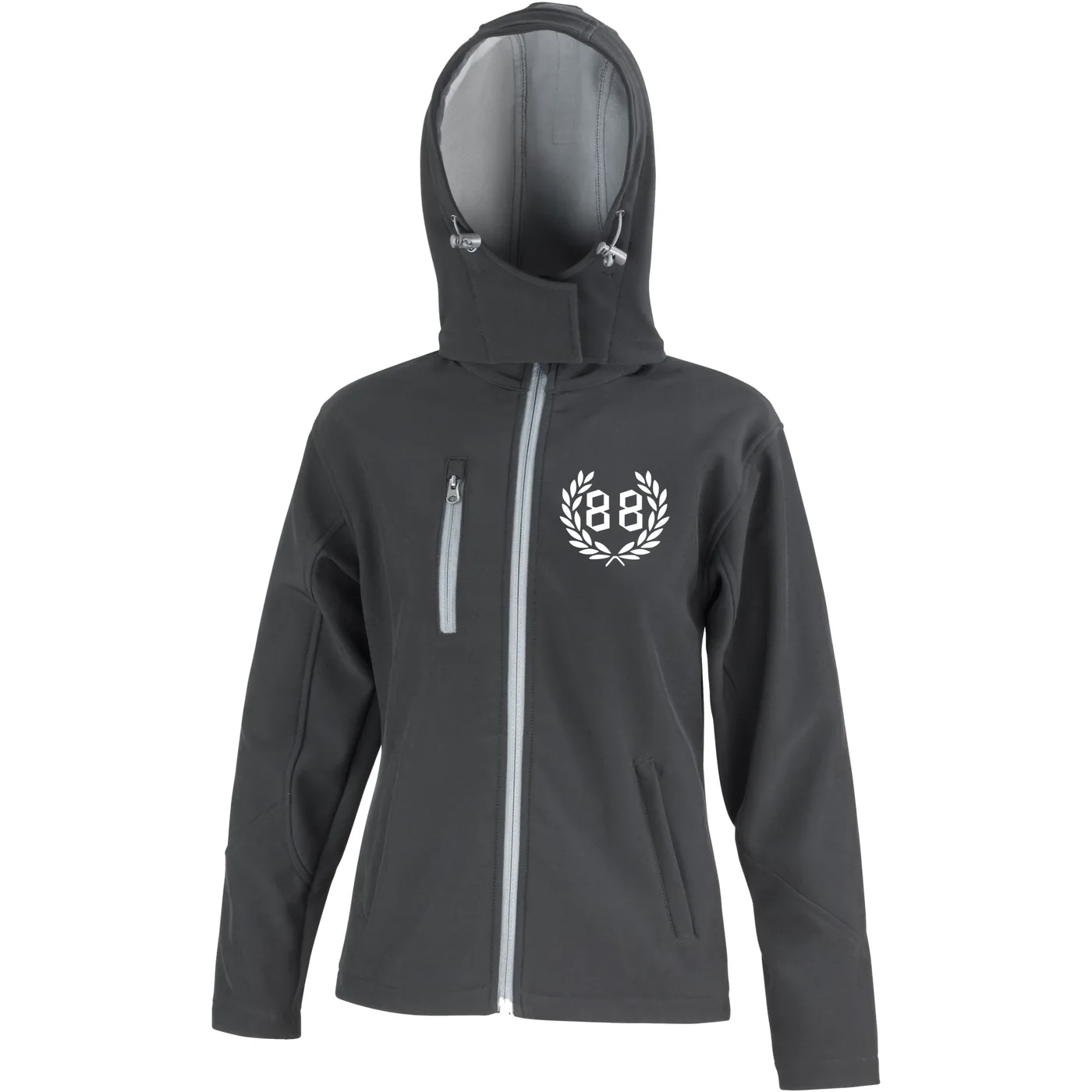 Bestickte Damen Softshell Kapuzenjacke - 88, kranz