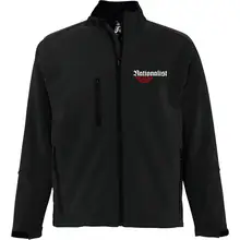 Bestickte Damen Softshelljacke "3-lagig" - Nationalist für Heimat, Volk und Vaterland Vorderseite