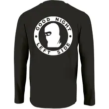 Herren Langarm Shirt - Good night left side Rückseite