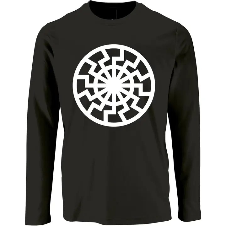 Herren Langarm Shirt - Schwarze Sonne